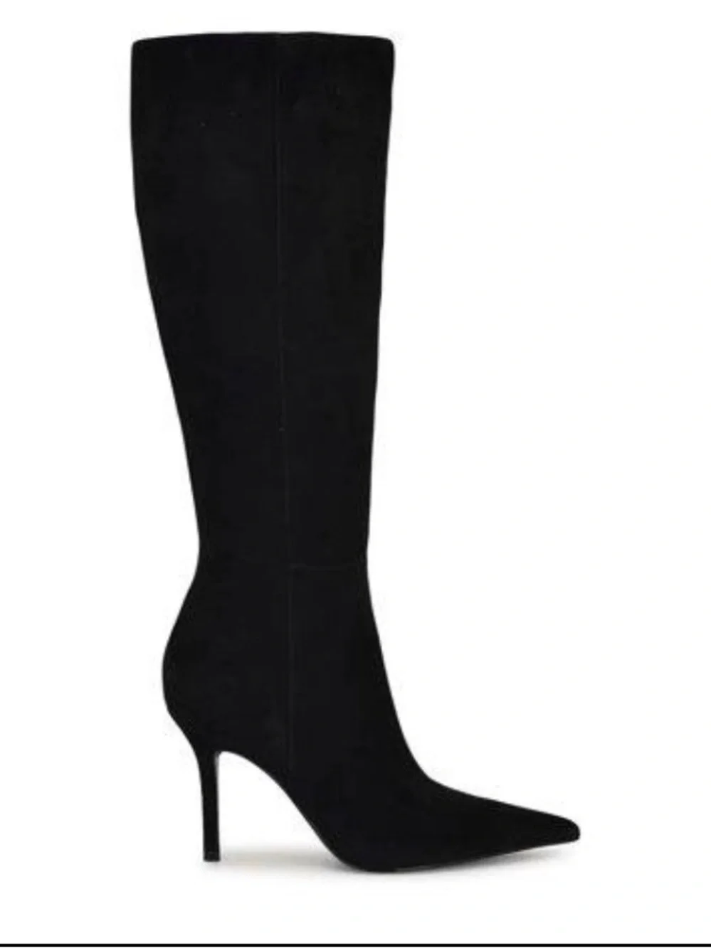 Nine West Gerty Knee High Boots in Black Suede size 10